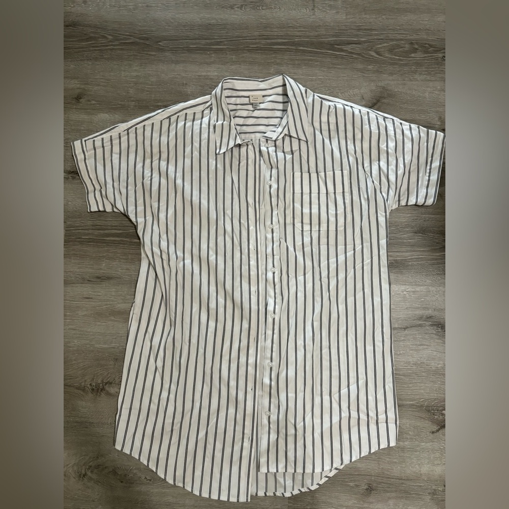 Classic White Striped dress
